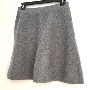 Tahari Knit Wool A-Line Skirt